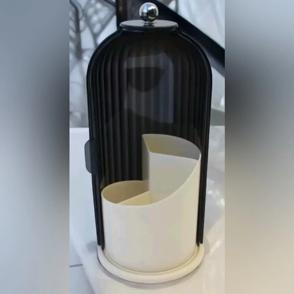 Vivitar Black Rotating Makeup Organizer Carousel Vanity
